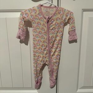 Little Sleepies Pastel Rainbows Footies Pajamas